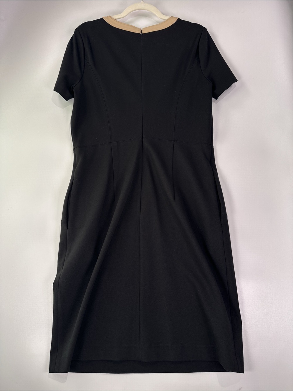 Brooks Brothers Sheath Dress Short Sleeve Button Epaulet Viscose Blend Size 10 - Picture 3 of 15